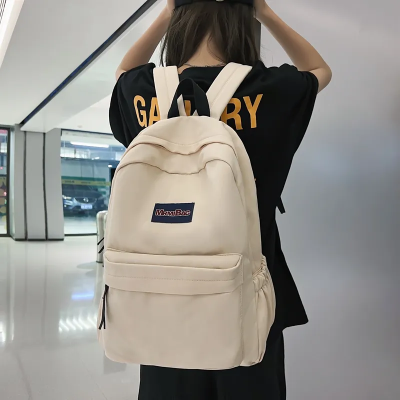 Travel Nylon Backpack Regular Unisex Black/White/Brown/Blue-24