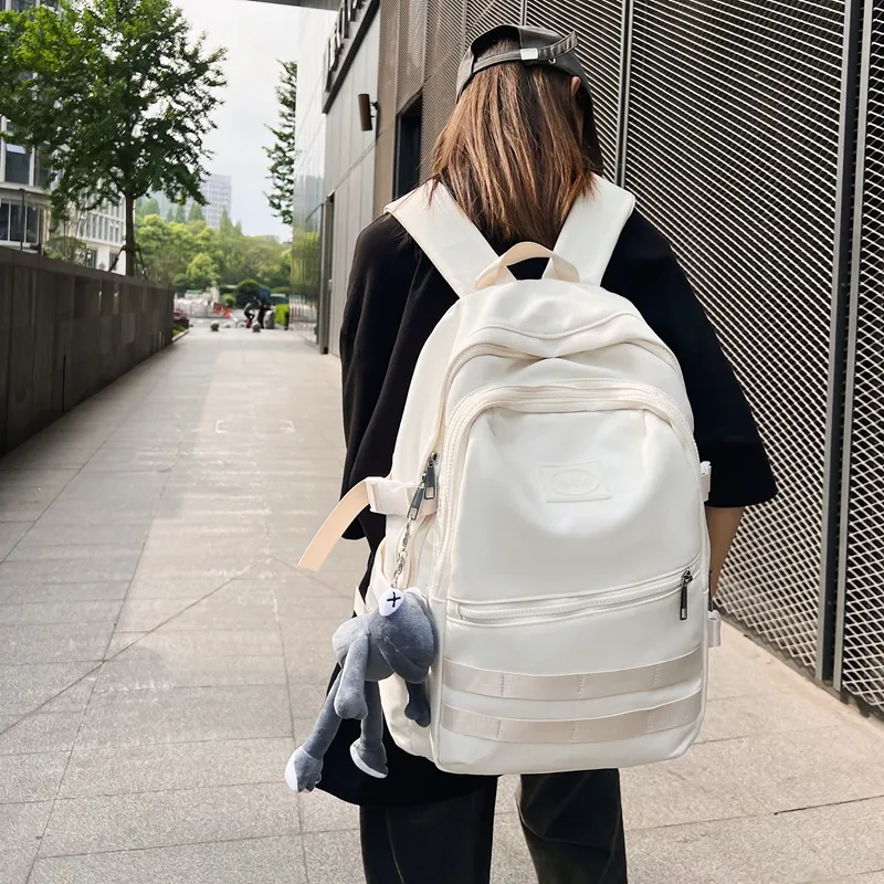 Travel Oxford Backpack Regular Unisex Black/White/Gray/Khaki-8