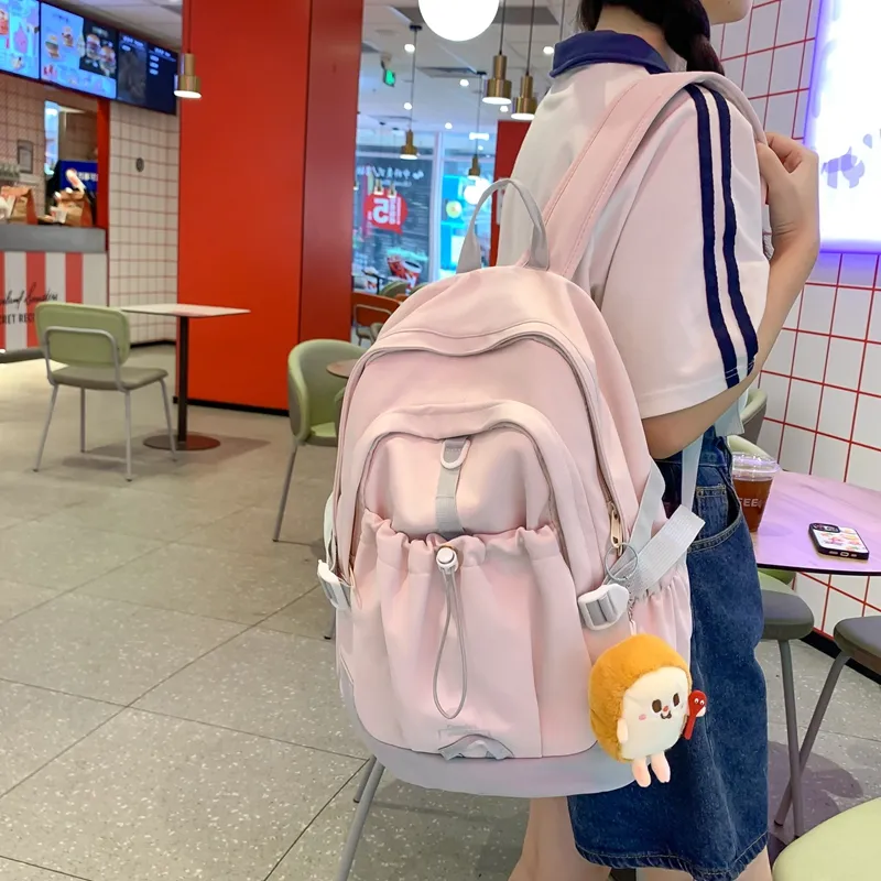 Travel Nylon Backpack Women's Multicolor-7