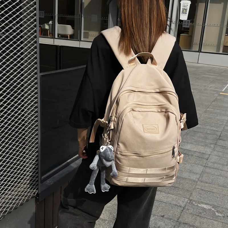 Travel Oxford Backpack Regular Unisex Black/White/Gray/Khaki-22