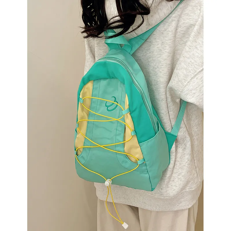 Travel Nylon Backpack Unisex Multicolor-4