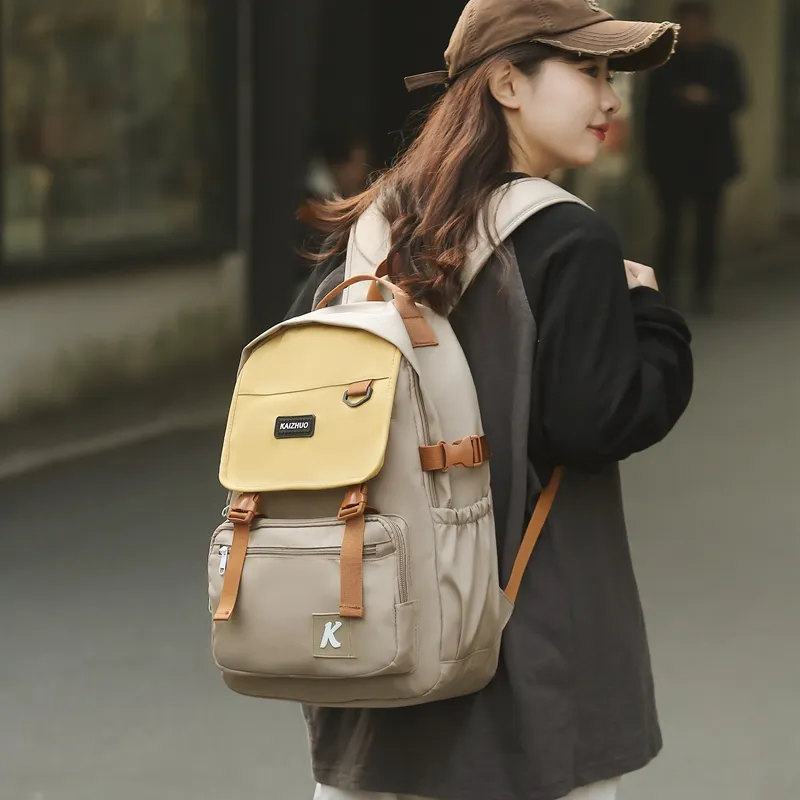 Travel Nylon Backpack Unisex Multicolor-14
