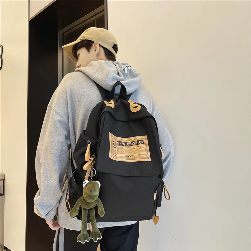 Travel Oxford Backpack Unisex Black/Red/Khaki/Blue-6