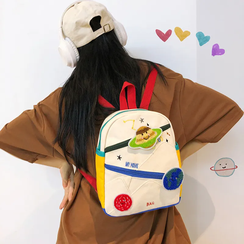 Travel Nylon Backpack Regular Unisex White-1