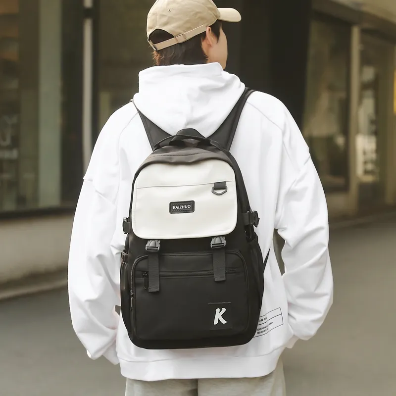 Travel Nylon Backpack Unisex Multicolor-2