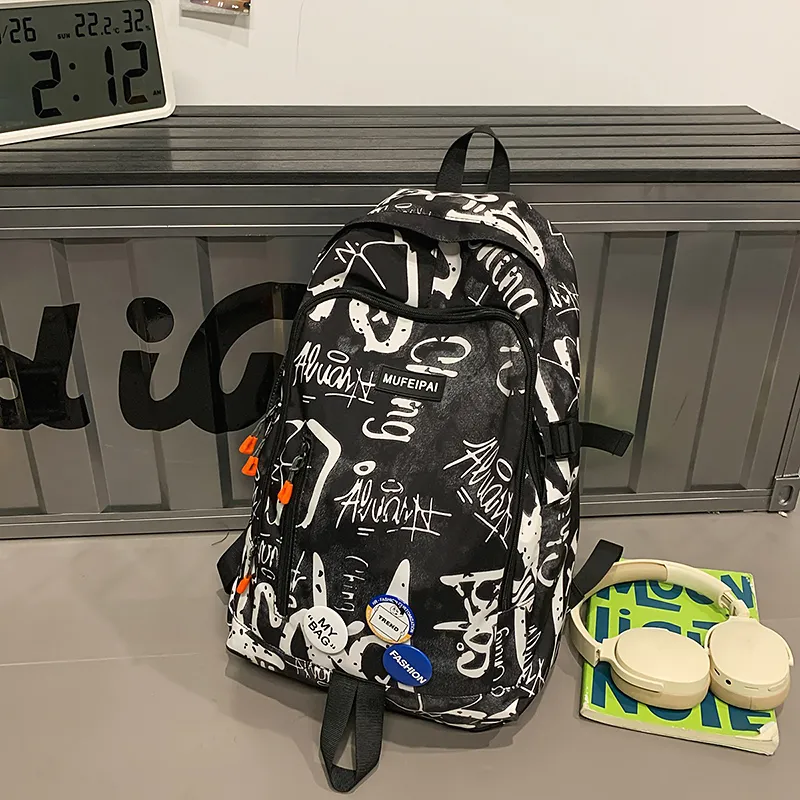 Travel Nylon Backpack Men's Multicolor-16