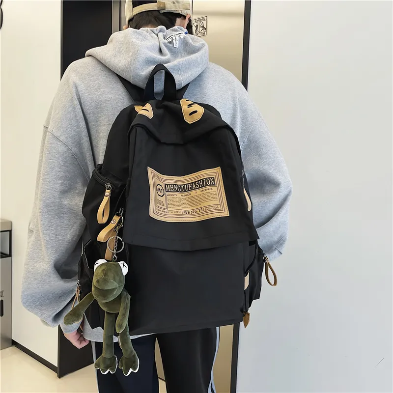 Travel Oxford Backpack Unisex Black/Red/Khaki/Blue-7
