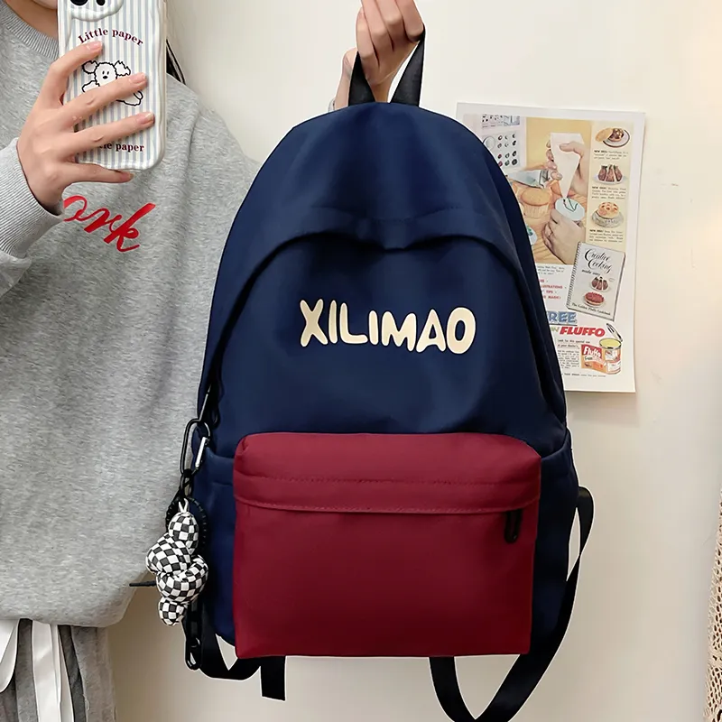 Travel Nylon Backpack Unisex Black/Blue/Green/Brown-16