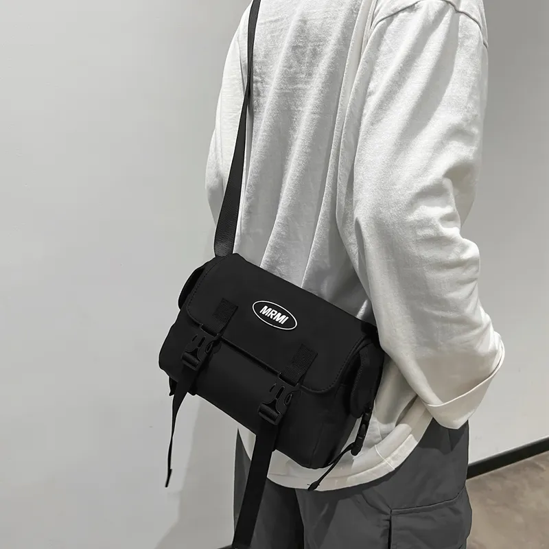Travel Oxford Shoulder Bag, Crossbody Bag Regular Unisex Black-6