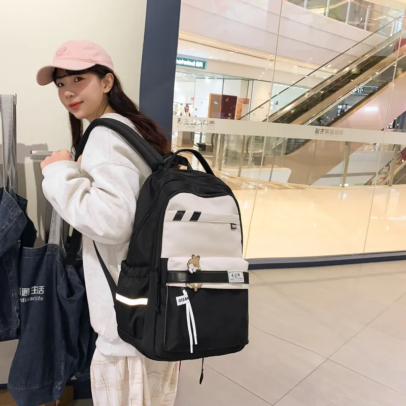Travel Nylon Backpack Women's Multicolor-6