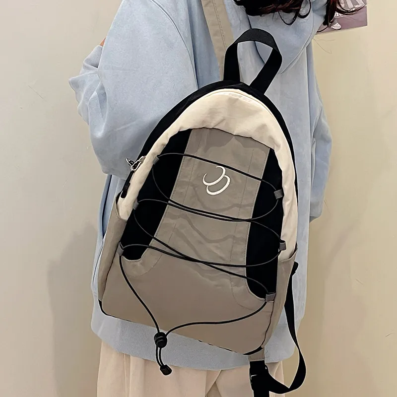 Travel Nylon Backpack Unisex Multicolor-14