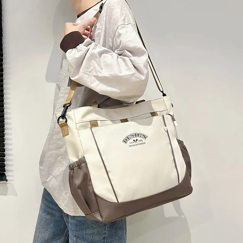 Travel Nylon Shoulder Bag Unisex Multicolor-17