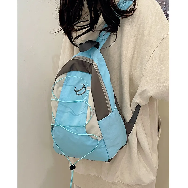 Travel Nylon Backpack Unisex Multicolor-9