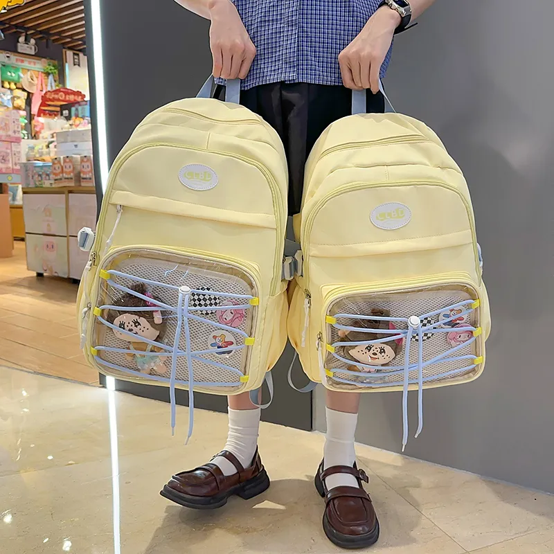 Travel Nylon Backpack Unisex Multicolor-7
