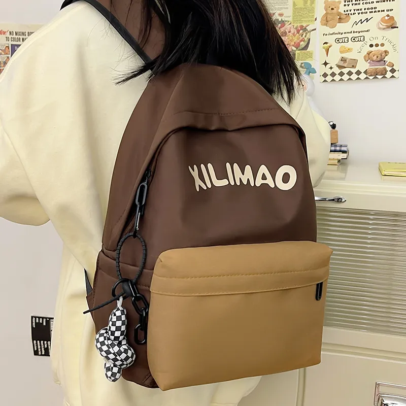 Travel Nylon Backpack Unisex Black/Blue/Green/Brown-28