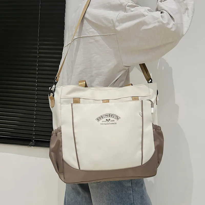 Travel Nylon Shoulder Bag Unisex Multicolor-16
