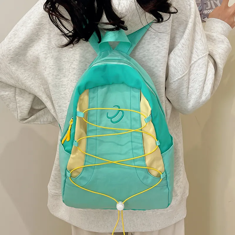 Travel Nylon Backpack Unisex Multicolor-5