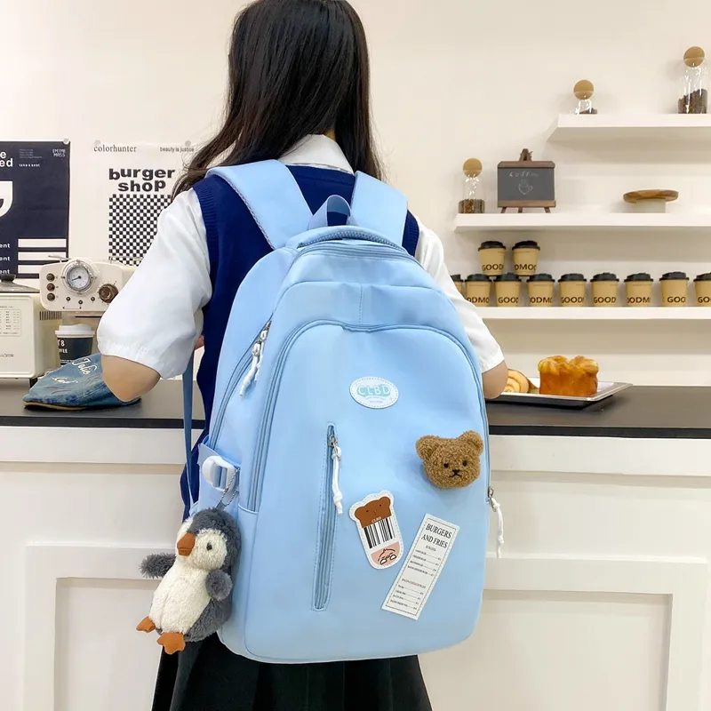 Travel Nylon Backpack Women's Multicolor-14