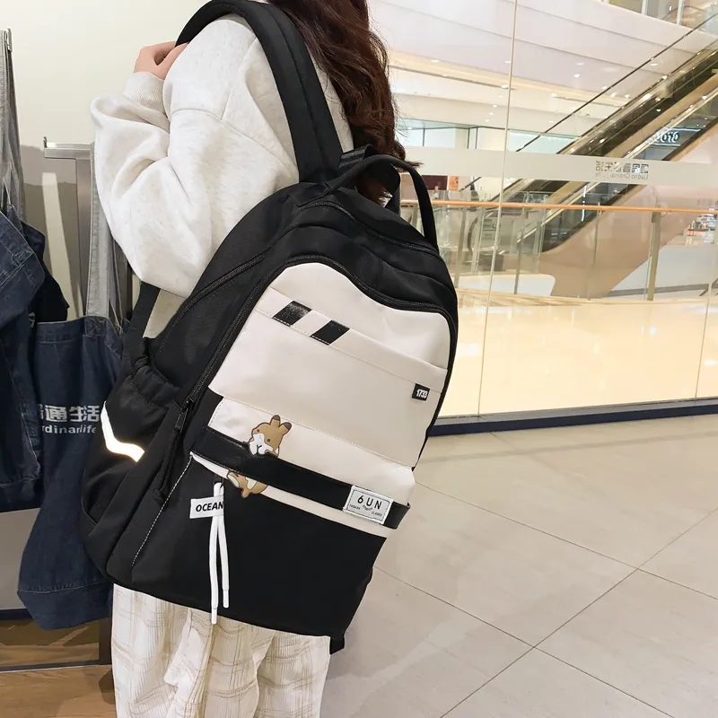 Travel Nylon Backpack Women's Multicolor-7