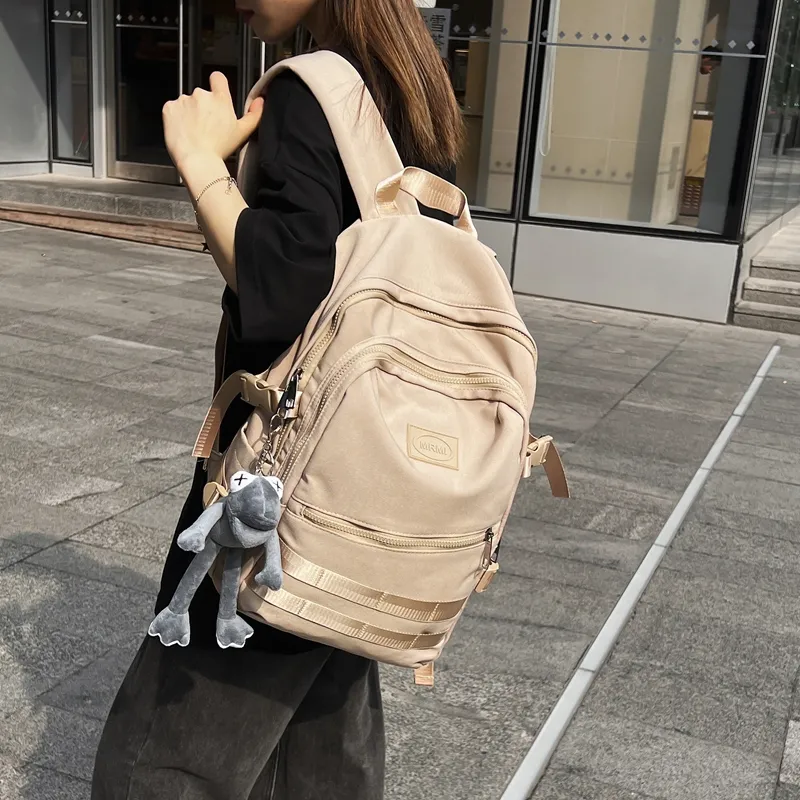 Travel Oxford Backpack Regular Unisex Black/White/Gray/Khaki-20