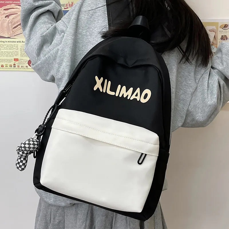 Travel Nylon Backpack Unisex Black/Blue/Green/Brown-3