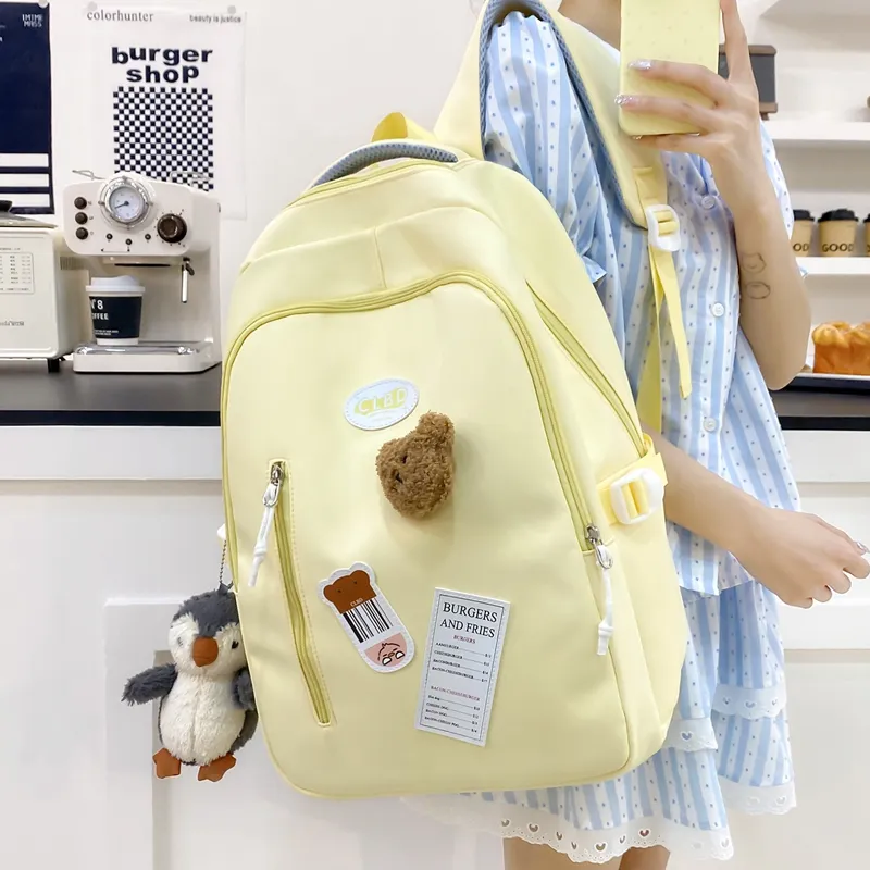 Travel Nylon Backpack Women's Multicolor-9