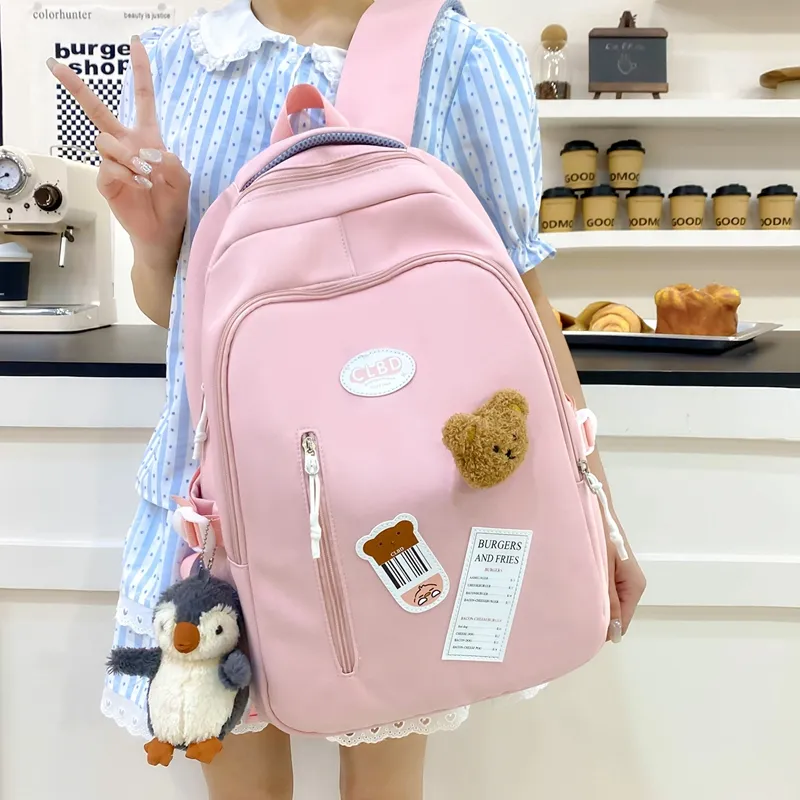 Travel Nylon Backpack Women's Multicolor-3