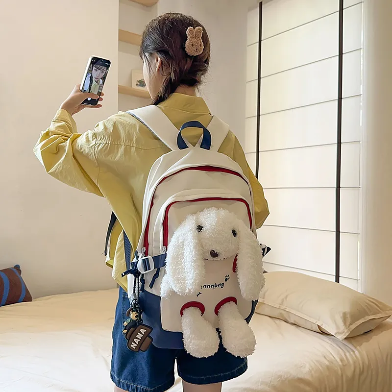 Travel Nylon Backpack Regular Unisex Multicolor-24