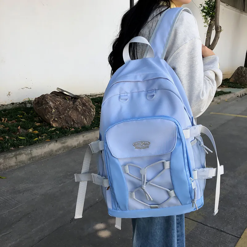 Travel Nylon Backpack Women's Multicolor-1