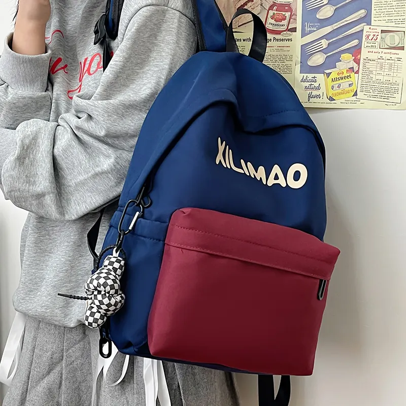 Travel Nylon Backpack Unisex Black/Blue/Green/Brown-12