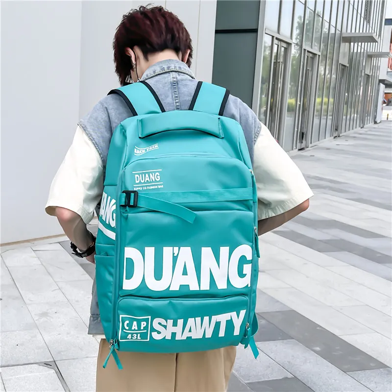 Travel Composite Cloth Backpack Regular Unisex White/Black/Bright Orange/Neon Green/Turquoise/Purple-14