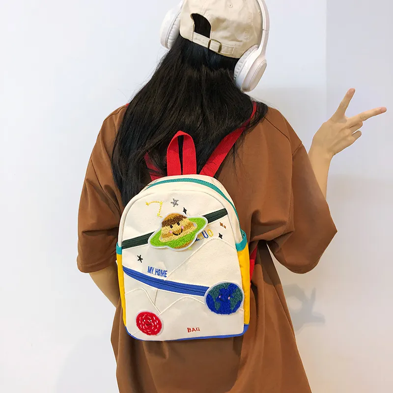 Travel Nylon Backpack Regular Unisex White-2