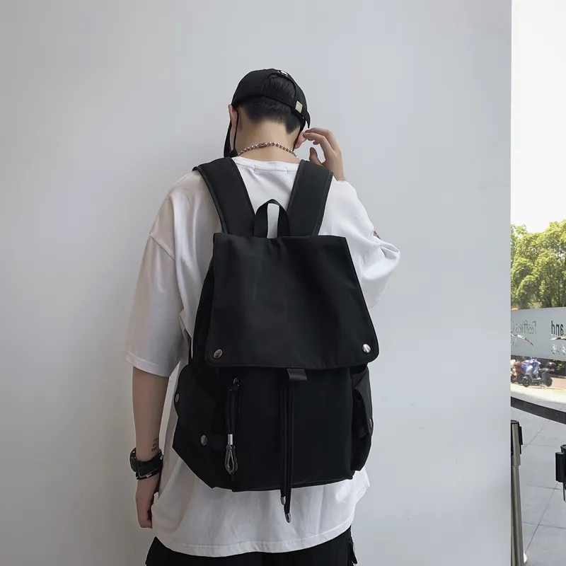 Travel Nylon Backpack Regular Unisex Black/Red/White/Blue-11