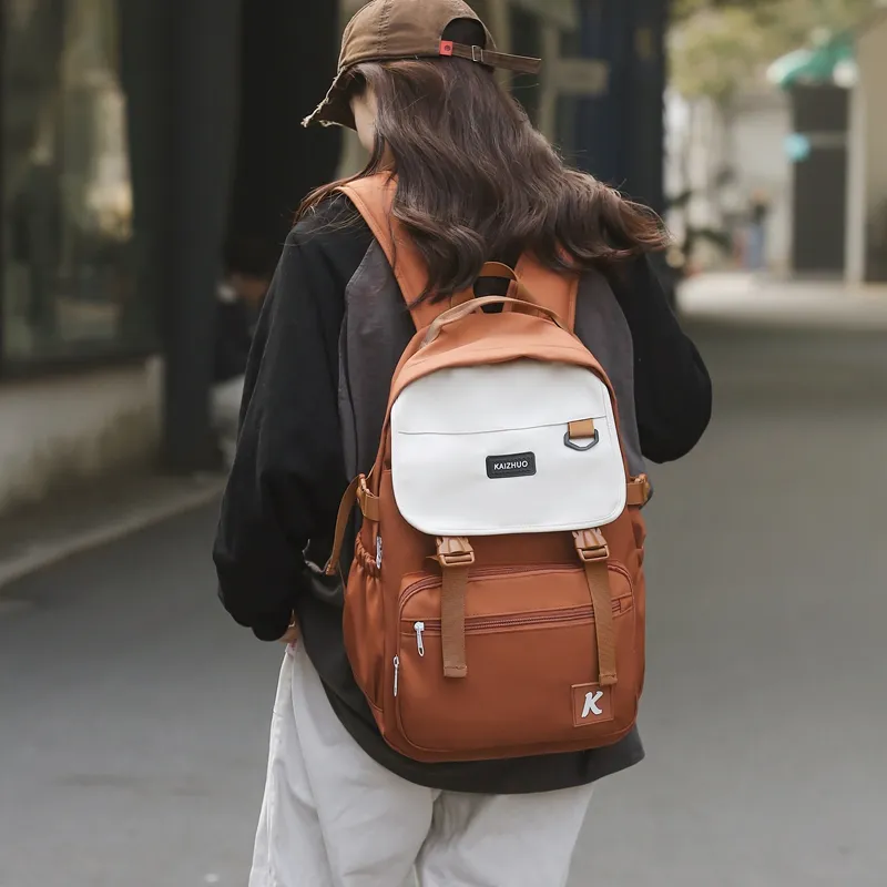 Travel Nylon Backpack Unisex Multicolor-20