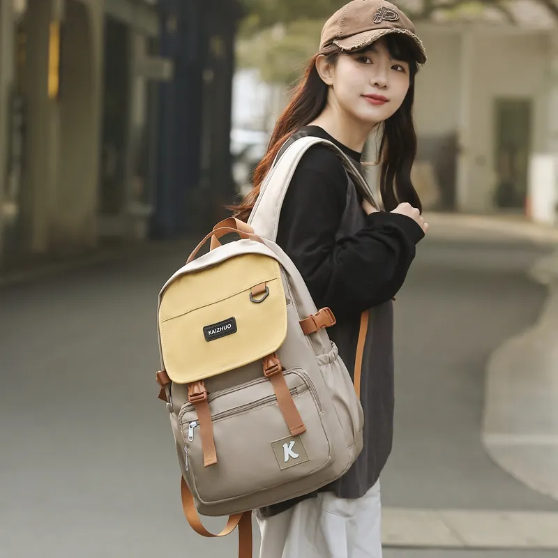 Travel Nylon Backpack Unisex Multicolor-13