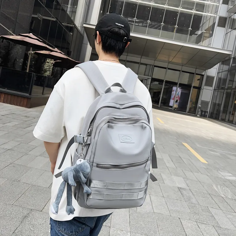 Travel Oxford Backpack Regular Unisex Black/White/Gray/Khaki-13
