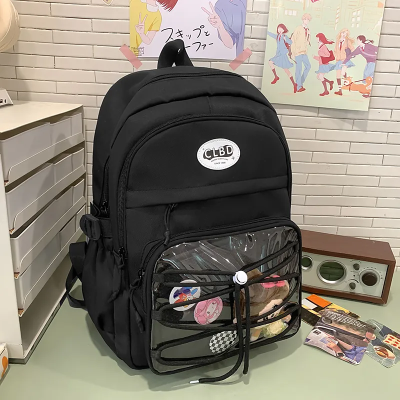 Travel Nylon Backpack Unisex Multicolor-3