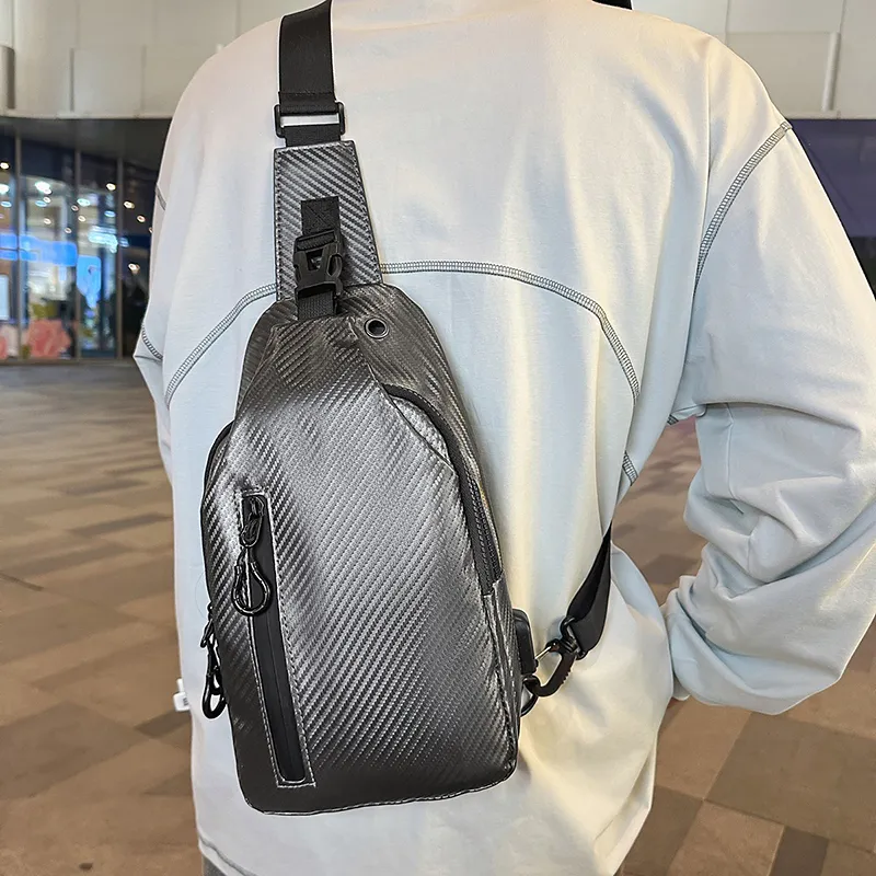 Travel PU Sling Bag Regular Men's Multicolor-9