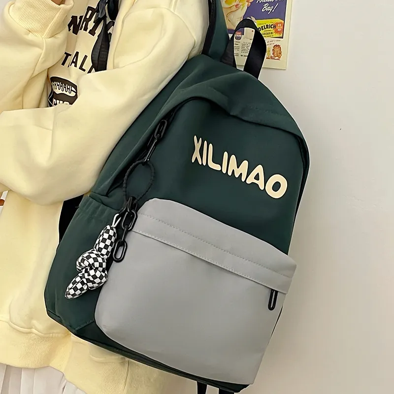 Travel Nylon Backpack Unisex Black/Blue/Green/Brown-24