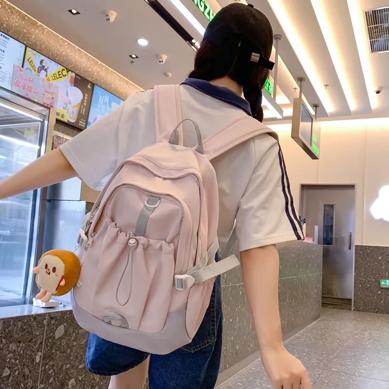 Travel Nylon Backpack Women's Multicolor-5