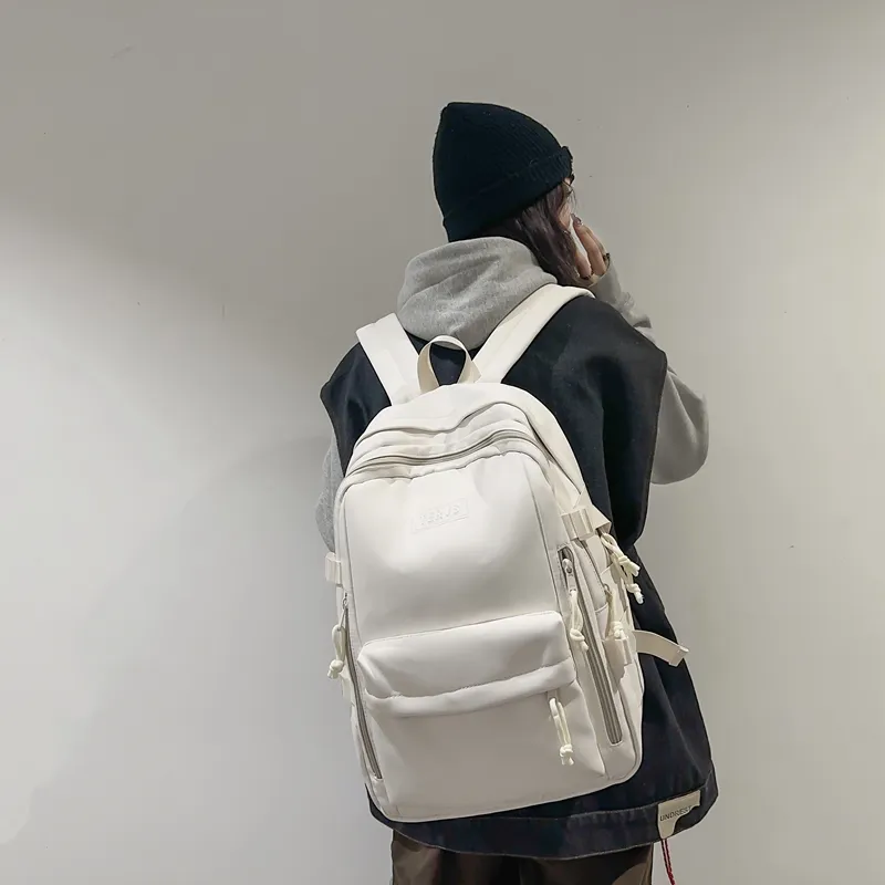 Travel Nylon Backpack Regular Unisex Black/White/Red/Green-15
