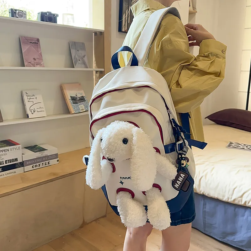 Travel Nylon Backpack Regular Unisex Multicolor-22