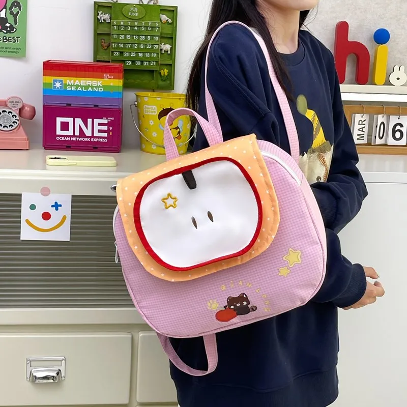 Travel Composite Cloth Backpack Unisex Blue/Pink/Yellow/Green-10