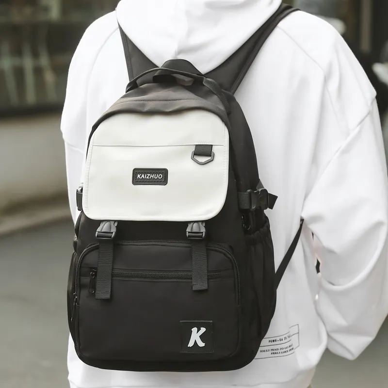 Travel Nylon Backpack Unisex Multicolor-5