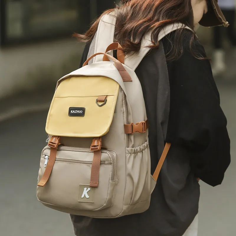 Travel Nylon Backpack Unisex Multicolor-17