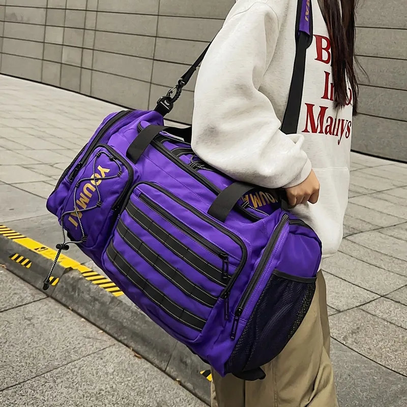 Travel Nylon Gym Bag Medium Size Unisex Multicolor-13