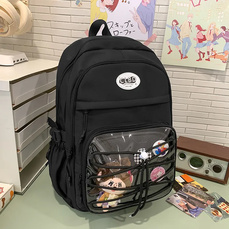 Travel Nylon Backpack Unisex Multicolor-1