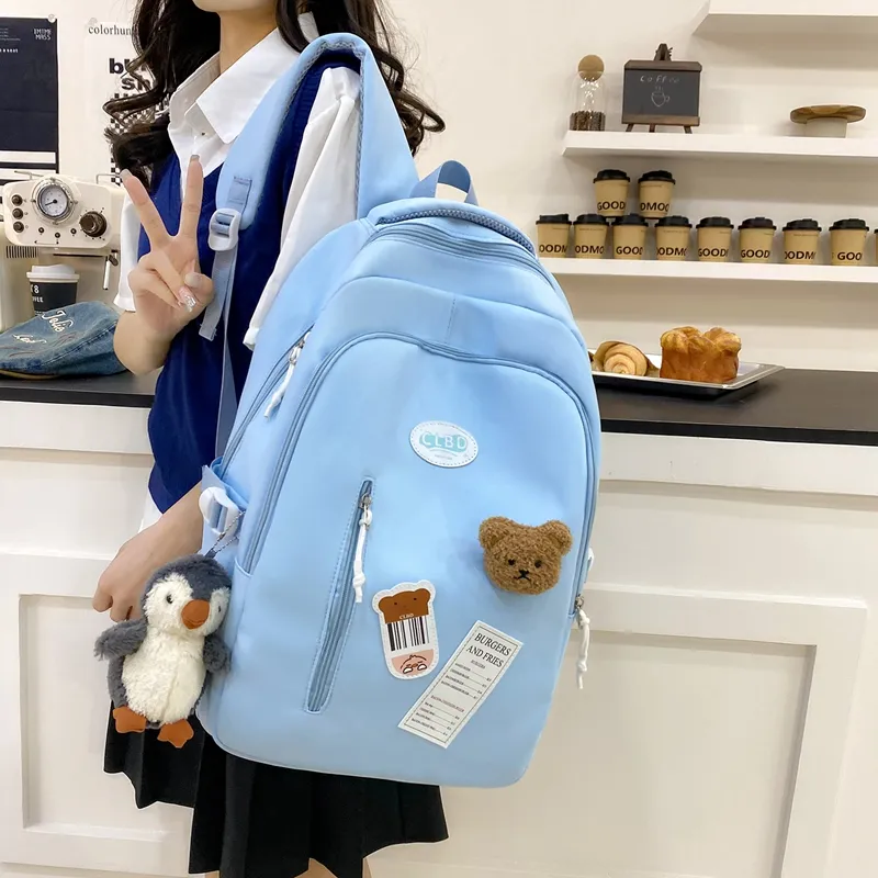 Travel Nylon Backpack Women's Multicolor-15