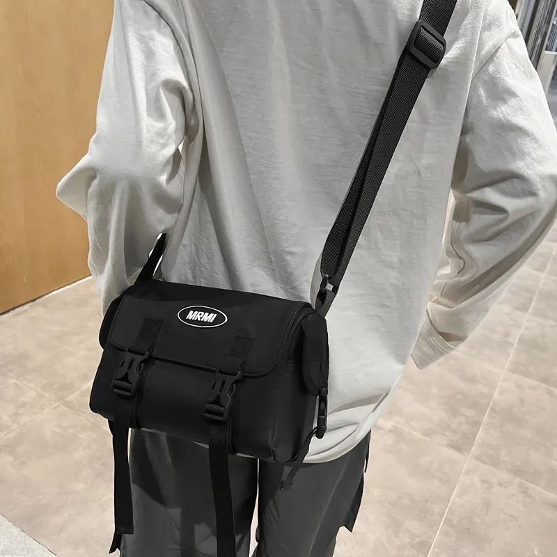 Travel Oxford Shoulder Bag, Crossbody Bag Regular Unisex Black-16
