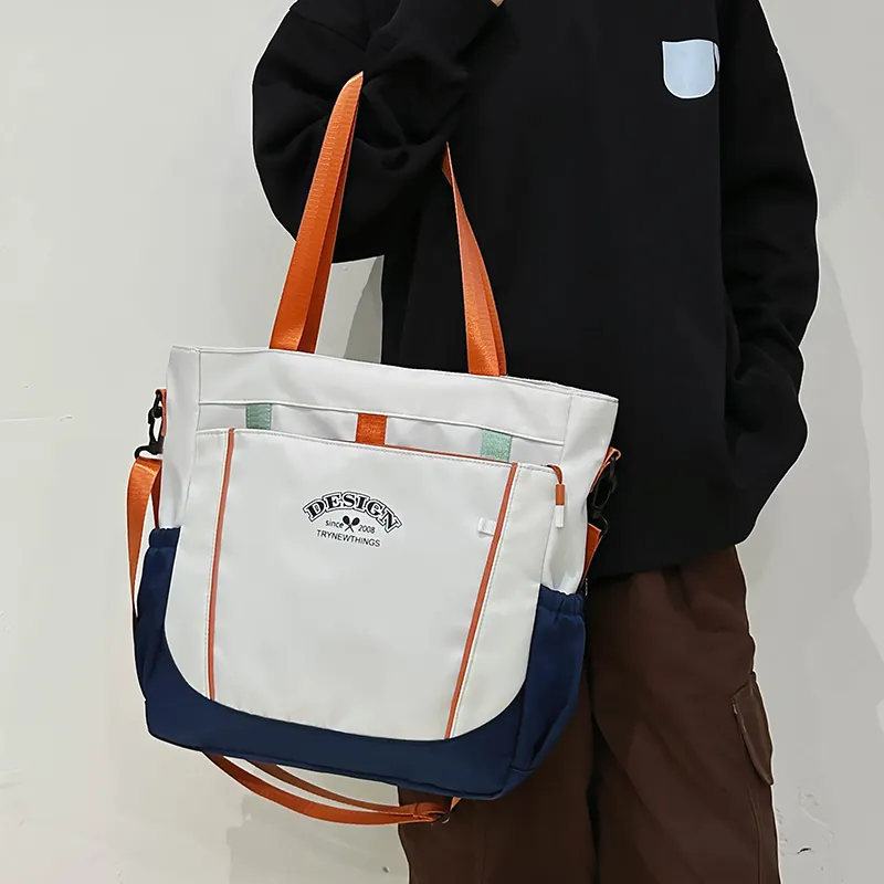 Travel Nylon Shoulder Bag Unisex Multicolor-21